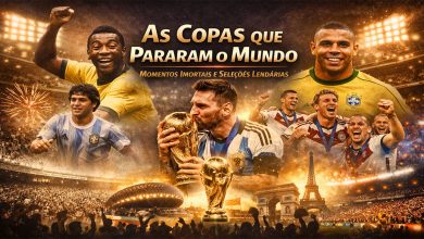 Momentos históricos da Copa do Mundo com Pelé, Maradona, Messi e seleções campeãs em destaque
