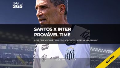 Provável Sntos para o jogo contra o Inter no Brasileirão