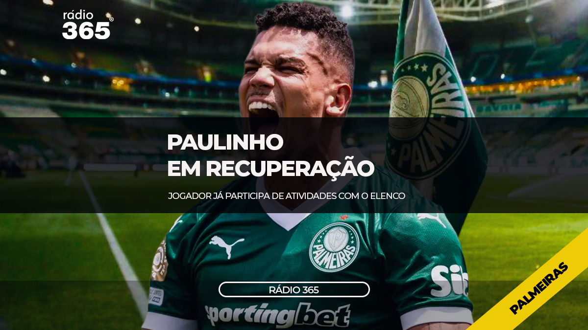 Paulinho já participa de atividades com o elenco do Palmeiras