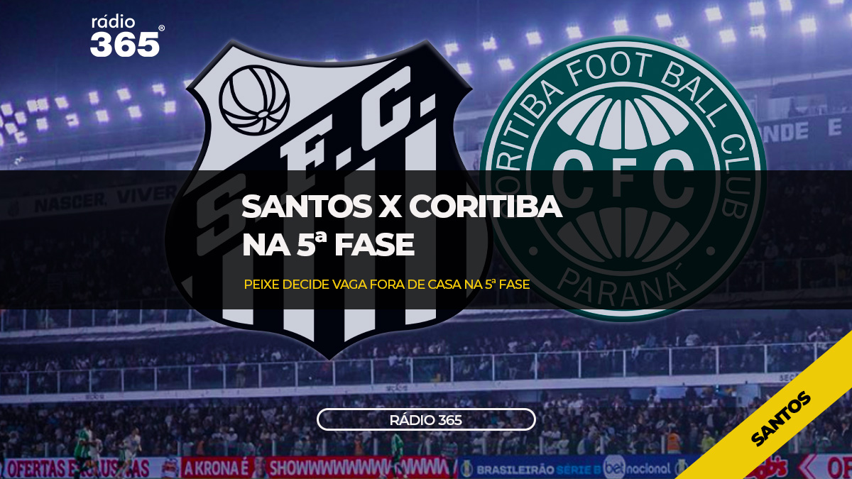 Santos inicia caminhada contra o Coritiba na Copa do Brasil