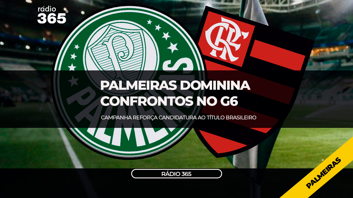 Verdão domina confrontos contra equipes do G6